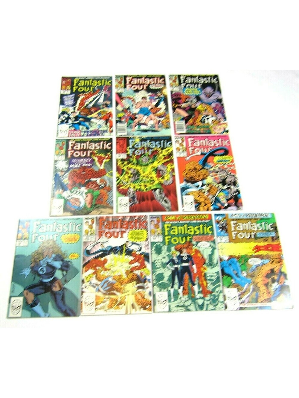 10 Vintage 1989-1990 Fantastic Four Comic Books Marvel Copper Age Comics
